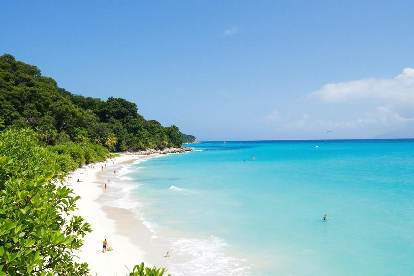 Que faire à Zanzibar ? Les meilleures activités et lieux incontournables Rivage paradisiaque avec sable blanc et végétation verdoyante