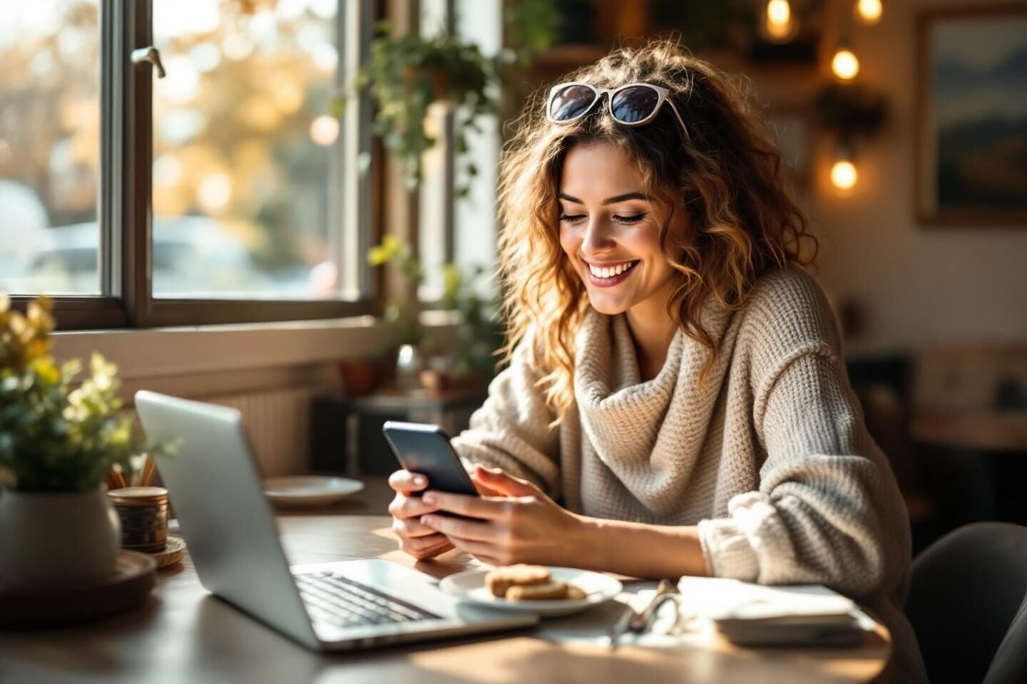 travail confortable au cafe chaleureux 7646