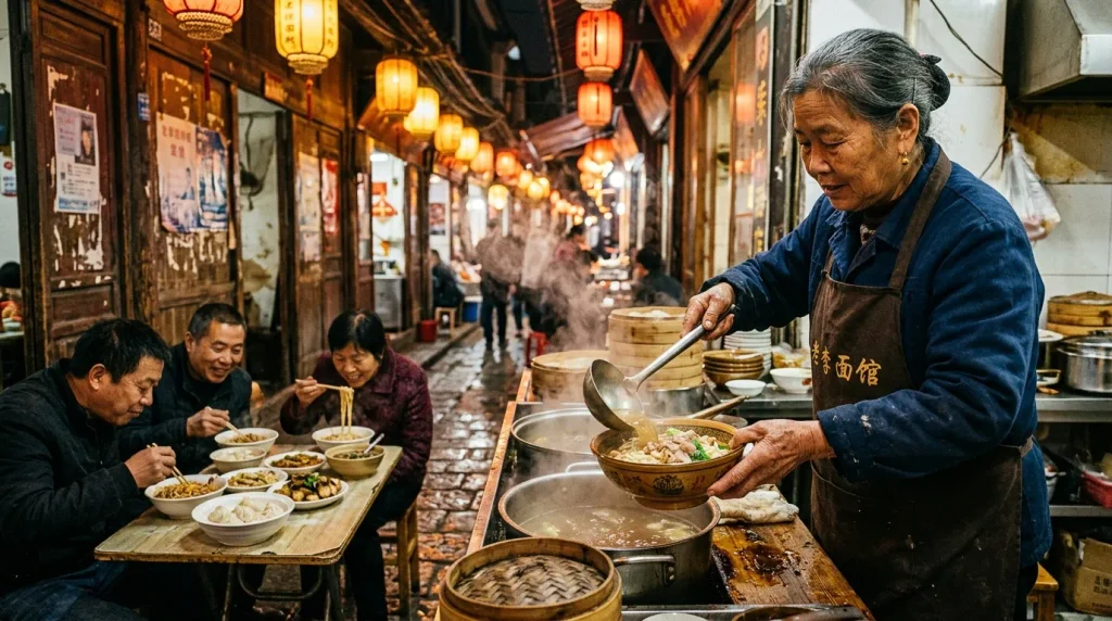 Shanghai : guide complet pour vos vacances preparation de cuisine de rue asiatique traditionnelle
